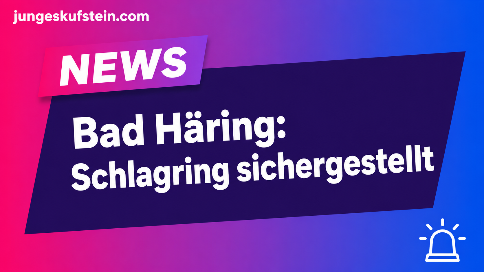Bad Häring Schlagring sichergestellt